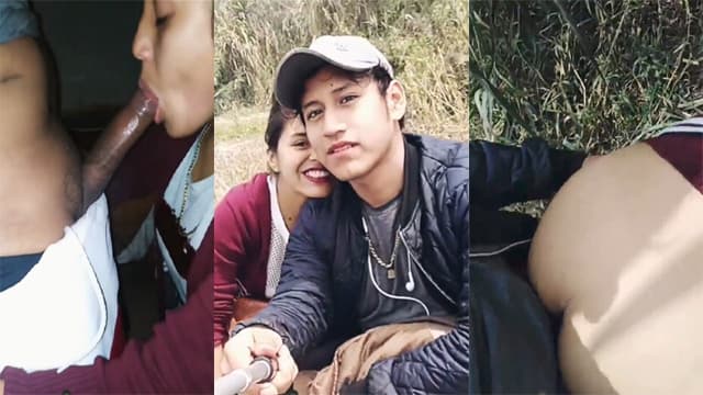 College Couple Enjoying Outdoor Fucking Video